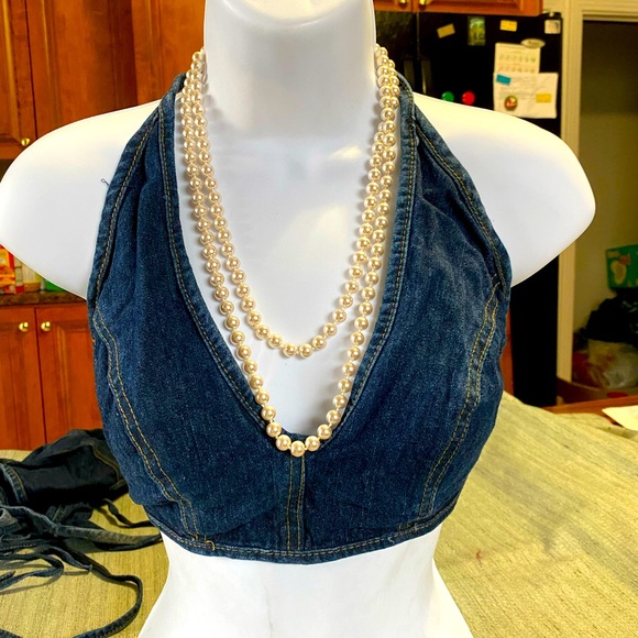 One piece bikini bra | halter neck bikini bra top | beach wear | New Jeans - Picture 3 of 11